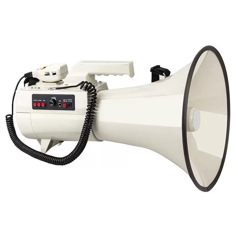 巨无霸75W大功率手持喊话器消防充电锂电池录音大雷公远距离喇叭