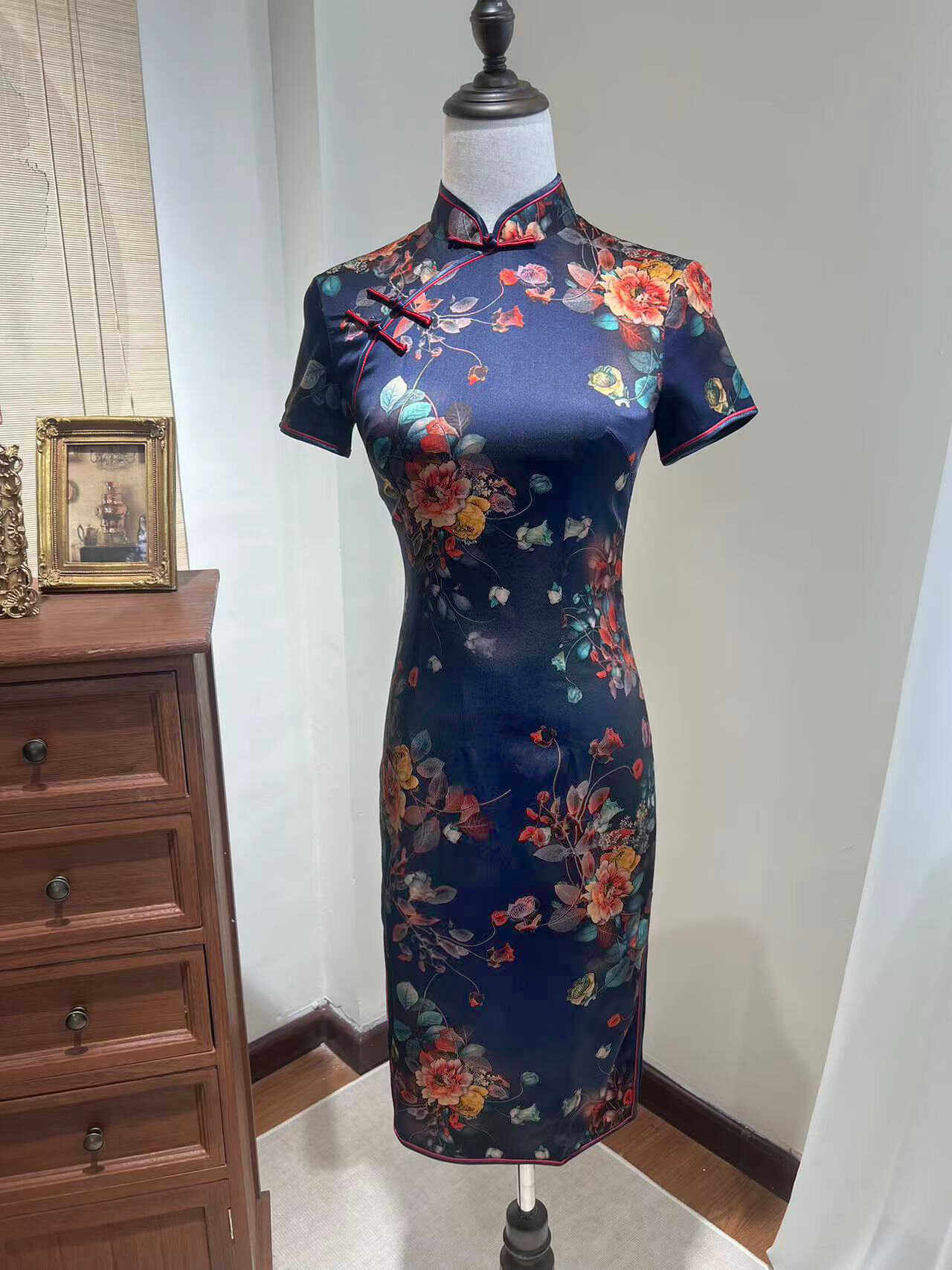 真丝断码清仓桑蚕丝旗袍 特价