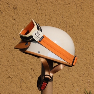 台湾evo头盔3C轻便复古摩托车半盔电动车夏季瓢盔踏板男女安全帽