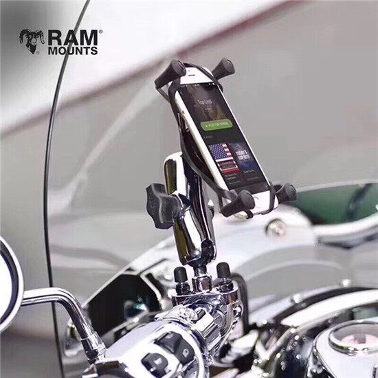 现货宝马哈雷杜卡迪 RAM摩托机车自行车防震防摔通用手机导航支架