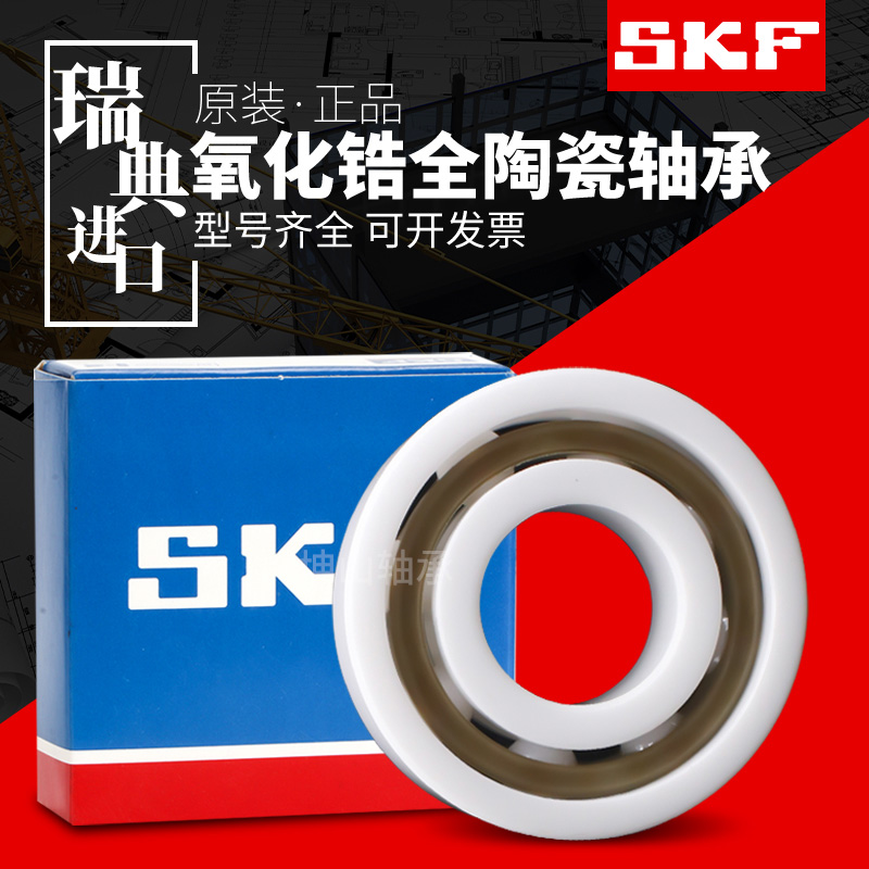 进口SKF陶瓷轴承6007 6008 6009 6010 6011 6012 CE-2RS1