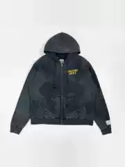 Jennie Lisa Same Style Gallery Dept. Water Ripple Washed Vintage Wasteland Os Hoodie Sweatshirt Jacket