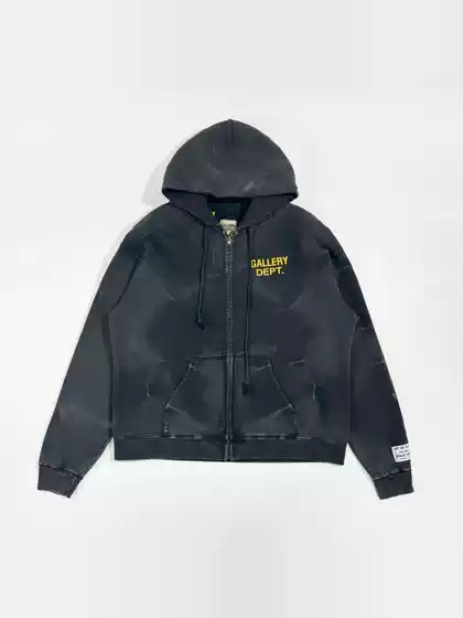 Jennie Lisa Same Style Gallery Dept. Water Ripple Washed Vintage Wasteland Os Hoodie Sweatshirt Jacket