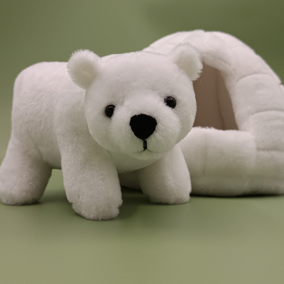 北极熊海豹可爱雪窝企鹅毛绒玩具