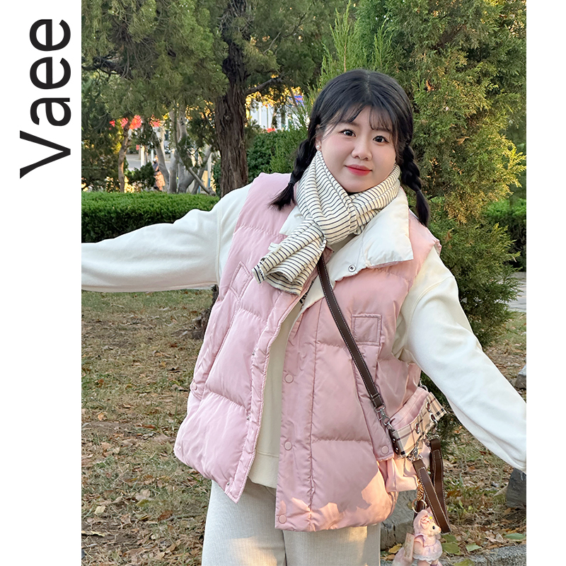 立领羽绒棉马甲棉服外套