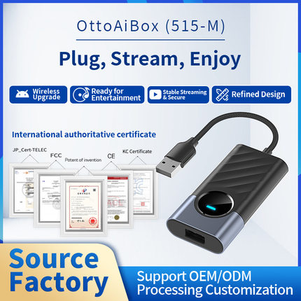 跨境有线转无线carplay盒子安卓Auto车机互联模块carplay盒子