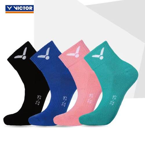 威克多VICTOR胜利SK192专业羽毛球袜子男女款运动加厚毛巾底短筒