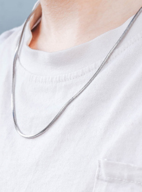 轻奢小众方形情侣欧美风蛇骨链