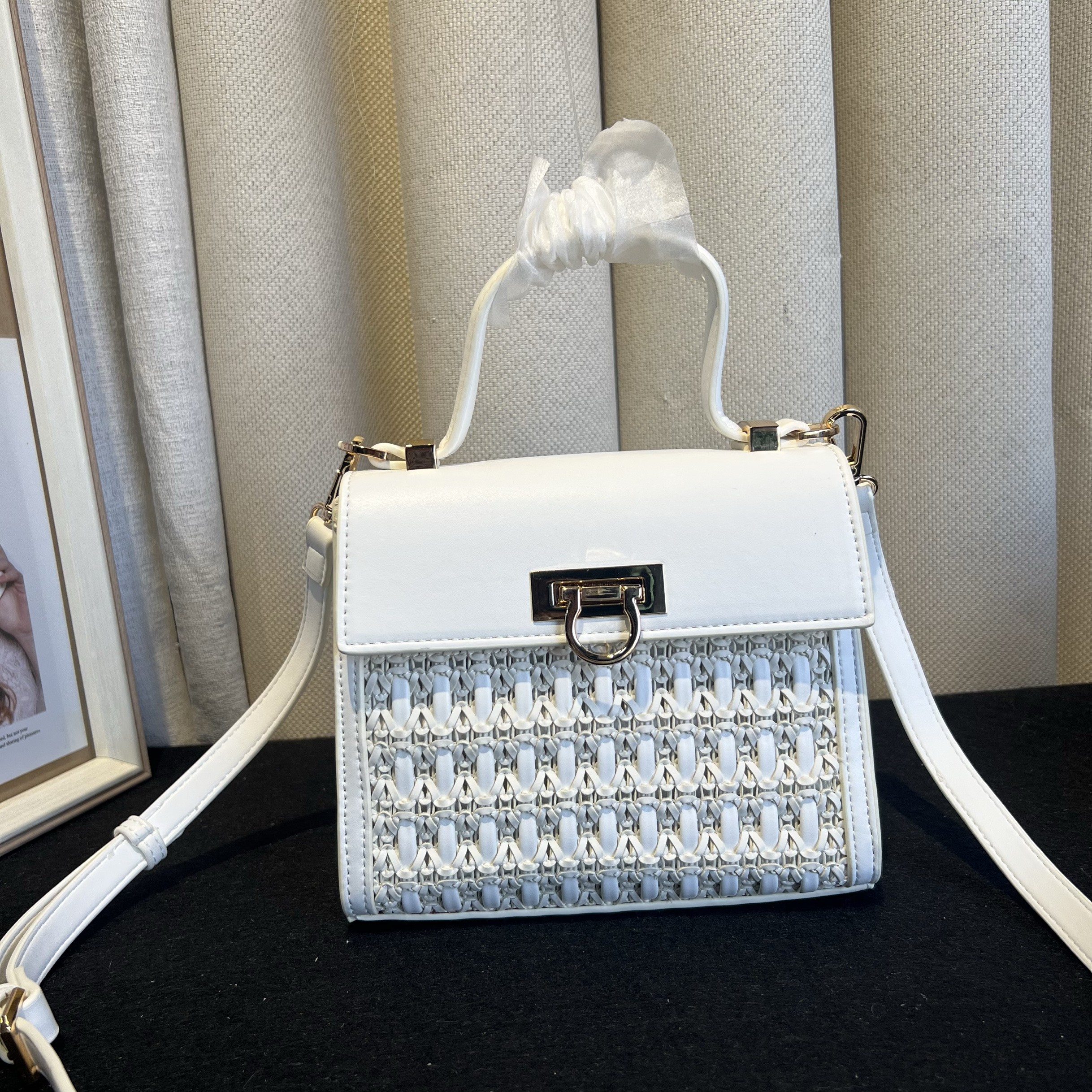 外贸纯原单女包豆腐包编织工艺手提单肩斜挎包个性百搭夏天小方包