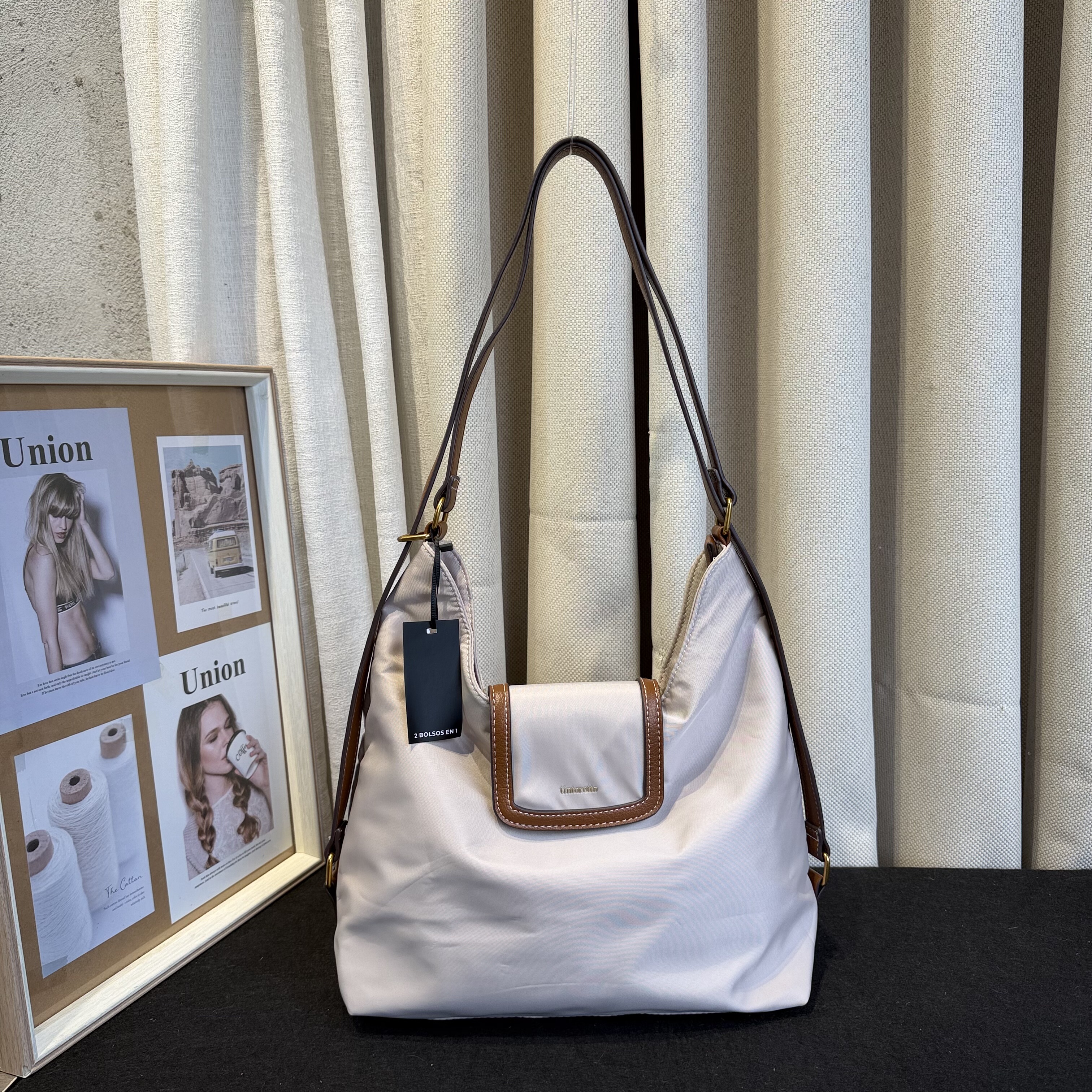 出口外贸欧美纯原单女包防水尼龙布简约轻便百搭单肩包背包双肩包