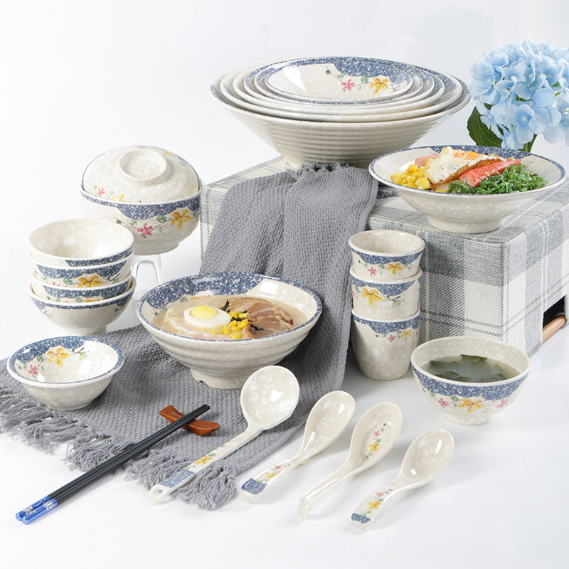 密胺瓷面碗大碗商用餐厅饭店快餐店专用餐具塑料创意汤碗拉面碗