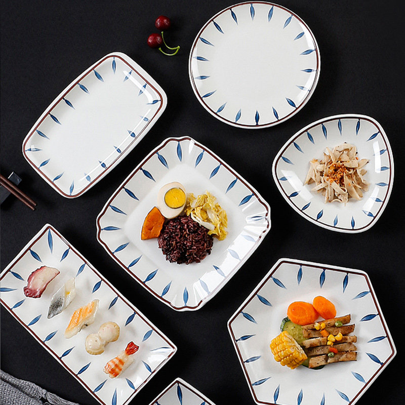 密胺餐具餐厅菜盘塑料凉菜盘子日式盘瓷碟加厚平盘防摔商用碟子
