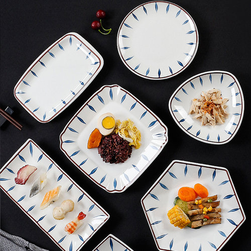 密胺餐具餐厅菜盘塑料凉菜盘子日式盘瓷碟加厚平盘防摔商用碟子