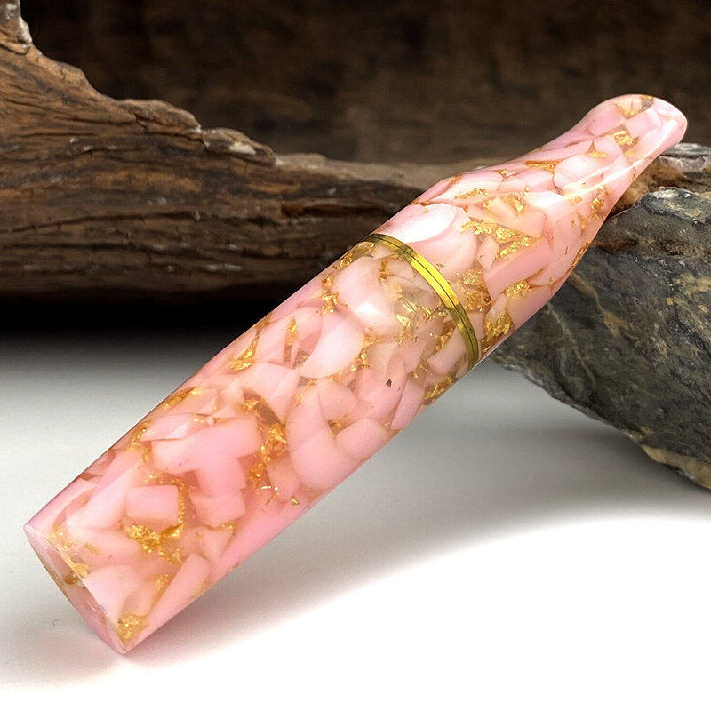 亿辉树脂过滤烟嘴粉色9mm活性炭烁石软木滤芯过滤粗中细三用一体