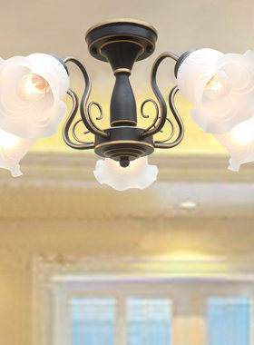 欧式吊灯仿古餐厅卧室感应门厅