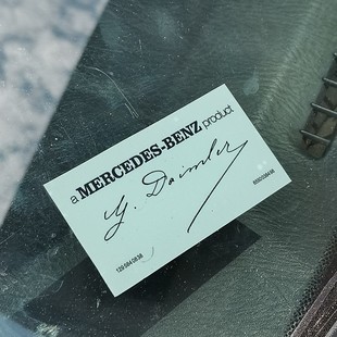 W220 W221 W140虎头奔蝴蝶奔 W222 JDM适用于奔驰总裁签名车贴