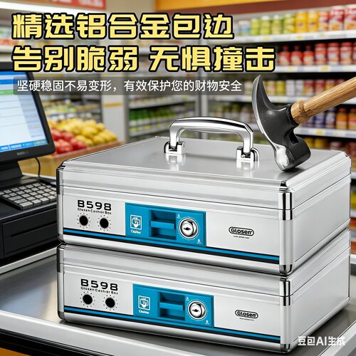 金隆兴收银箱多功能收钱箱手提便