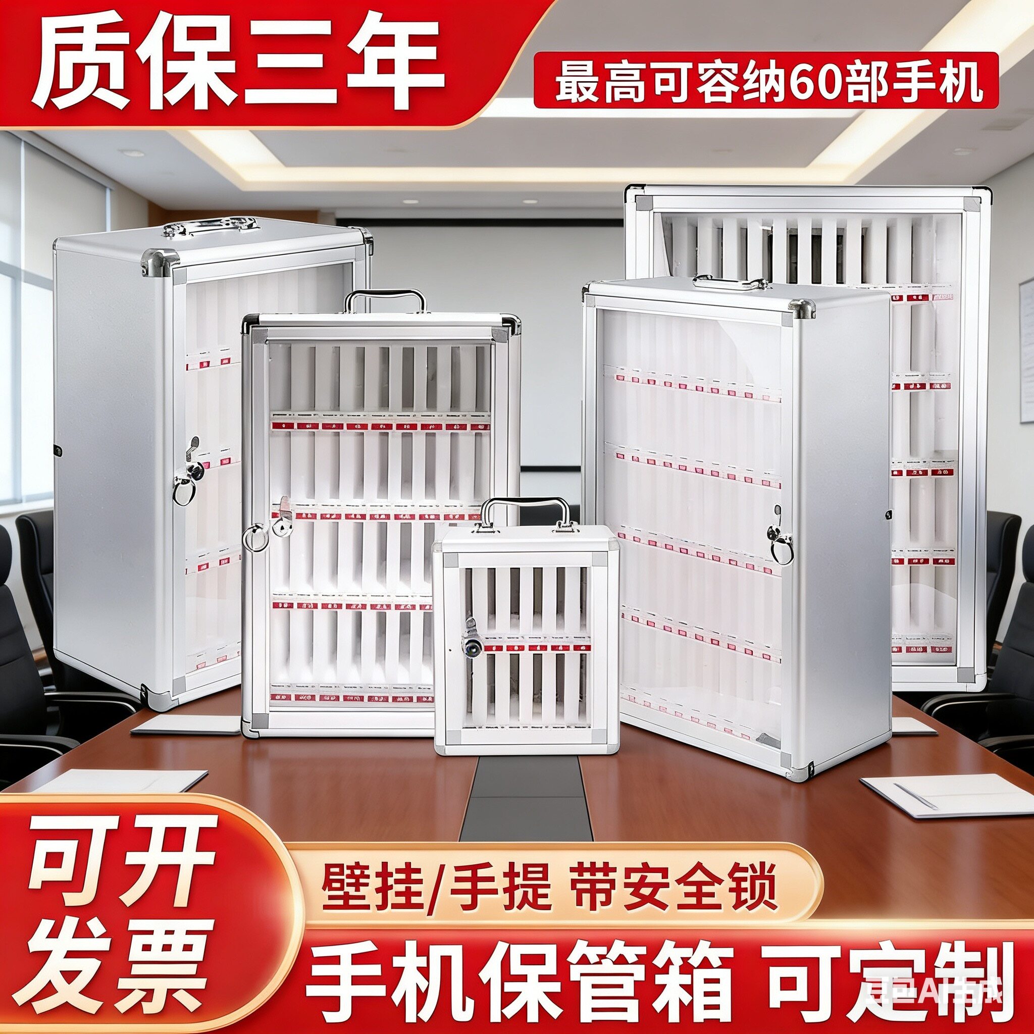 手机保管箱壁挂式存放柜公司带锁