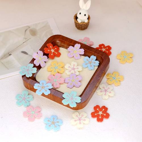 时尚小花蕊布贴刺绣头饰发饰鞋花帽花服装辅料装饰补丁破洞贴花片