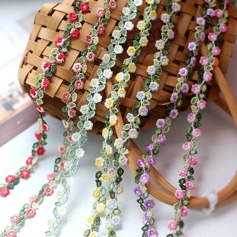 进口木水溶款立体丝带编织花带特殊带马卡龙渐变diy花边装饰辅料