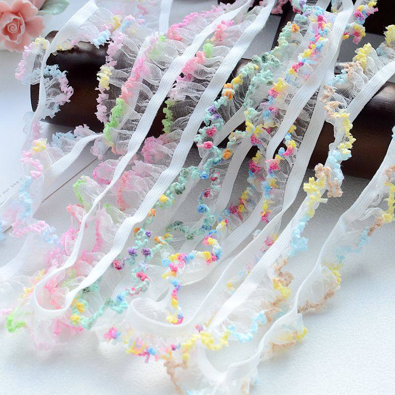 弹力木耳边褶皱织带袜子袖口发圈洛丽塔娃衣服装衣边装饰花边辅料,居家布艺,花边,淘宝优惠券,粉丝福利购,淘宝优惠卷