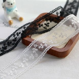 衣边装 材料 饰花边辅料好品质2入色水溶刺绣网纱 旗袍服装