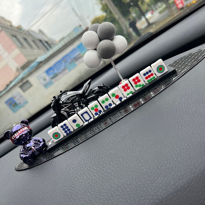 镀金熊汽车临时停车牌挪车电话号码牌贴麻将车内创意车载用品装饰,汽车用品/电子/清洗/改装,停车号码牌,淘宝优惠券,粉丝福利购,淘宝优惠卷