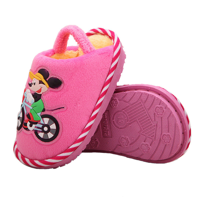 Pantoufles enfants en suède pour hiver - Ref 986770 Image 3