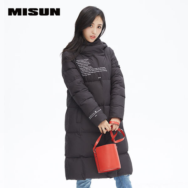 MISUN 米尚 斜门襟 中长款连帽 女式羽绒服 优惠券折后¥299包邮(¥799-500)5色可选 MISUN 米尚 斜门襟 中长款连帽 女式羽绒服 优惠券折后¥299包邮(¥799-500)5色可选