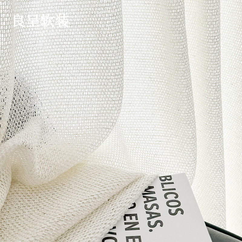 米洛缇 法式中古奶油复古镂空窗纱棉麻客厅高克重半遮光,居家布艺,定制窗帘,淘宝优惠券,粉丝福利购,淘宝优惠卷