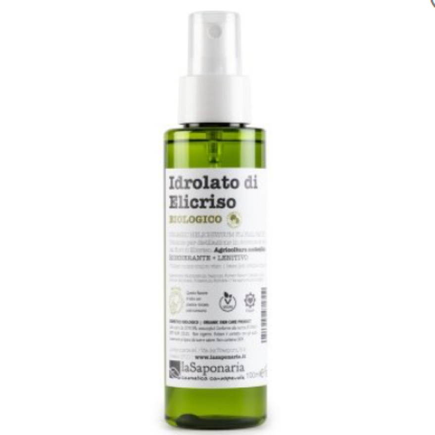 现货意大利 la saponaria 有机蜡菊纯露100ml 爽肤水 发红舒缓