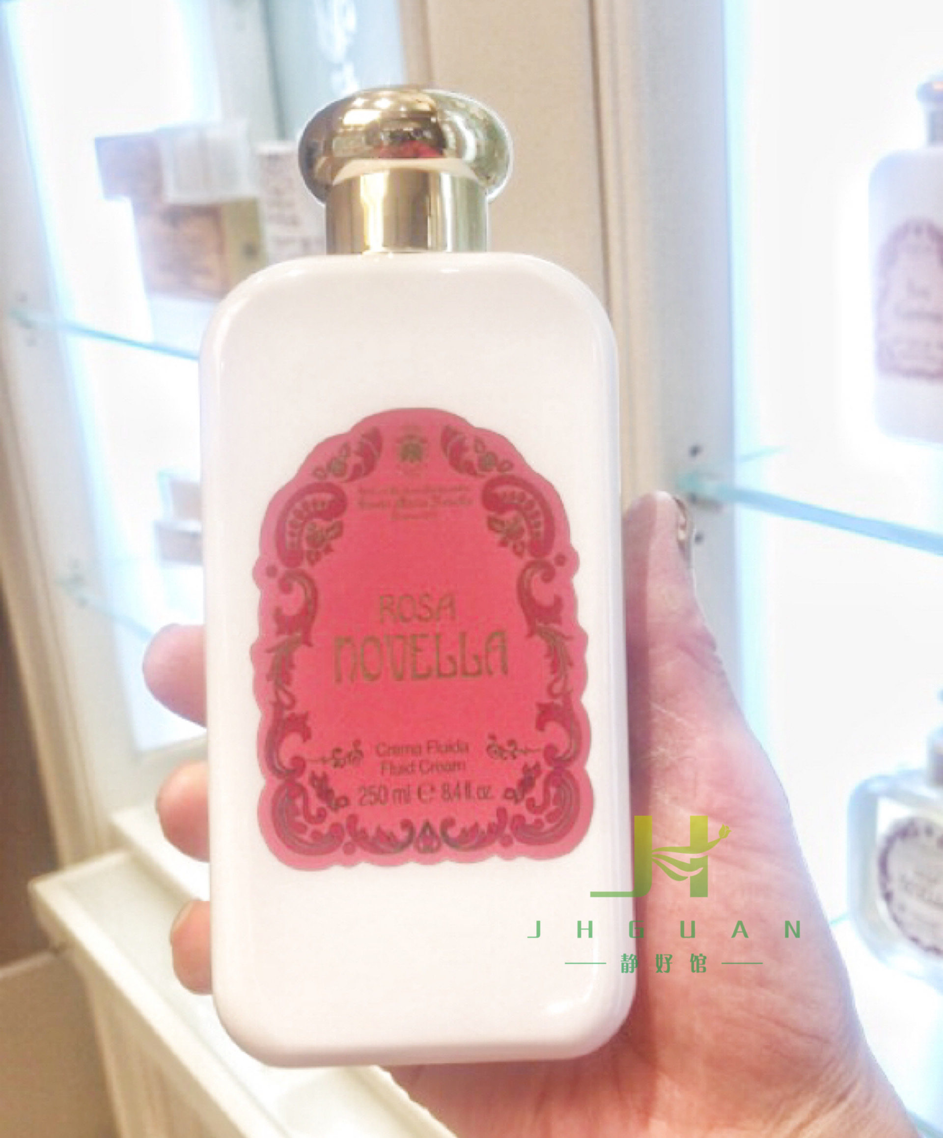 现货意大利santa maria novella身体霜250ml玫瑰石榴扑扑莉小苍兰