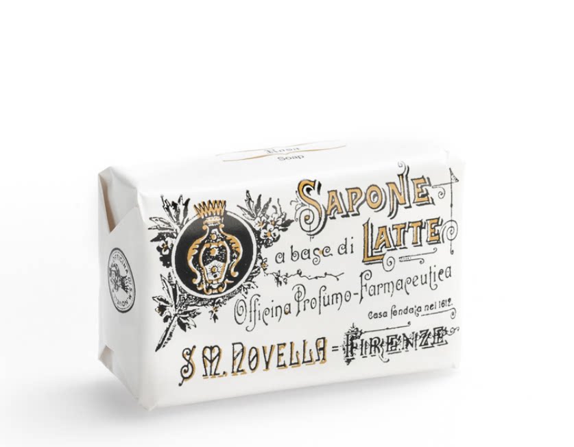 意大利 santa maria novella 玫瑰牛奶手工皂 100g送皂盒smn
