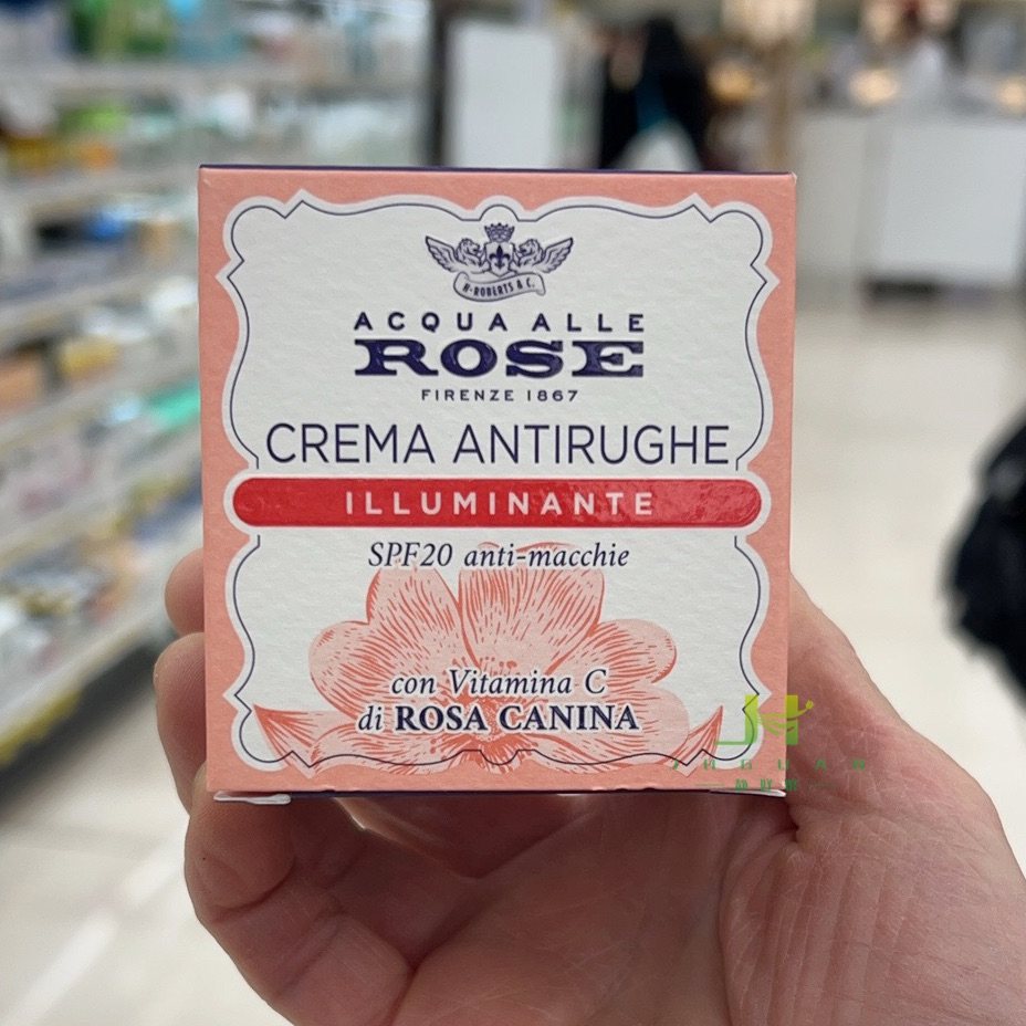 意大利 roberts 玫瑰水抗皱面霜SPF20 抗氧化 亮白