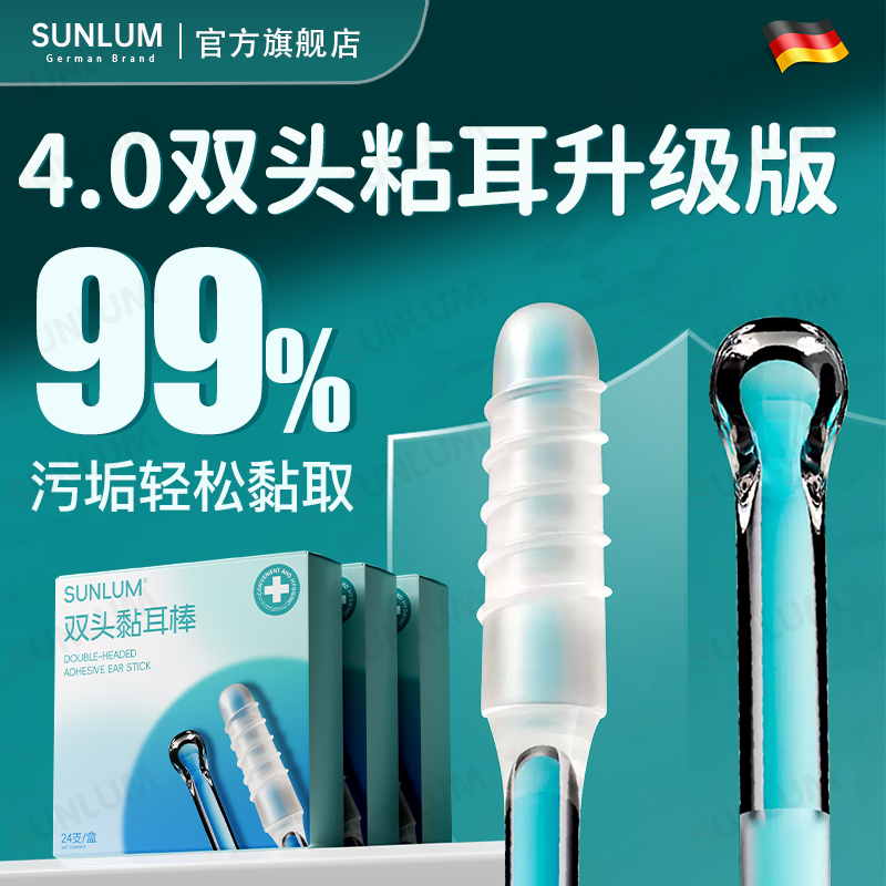 【25新款商超热卖】双头粘耳勺