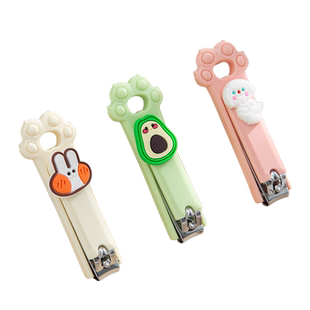 可爱卡通少女心指甲剪单个装便携迷你防飞溅指甲刀家用小号指甲钳