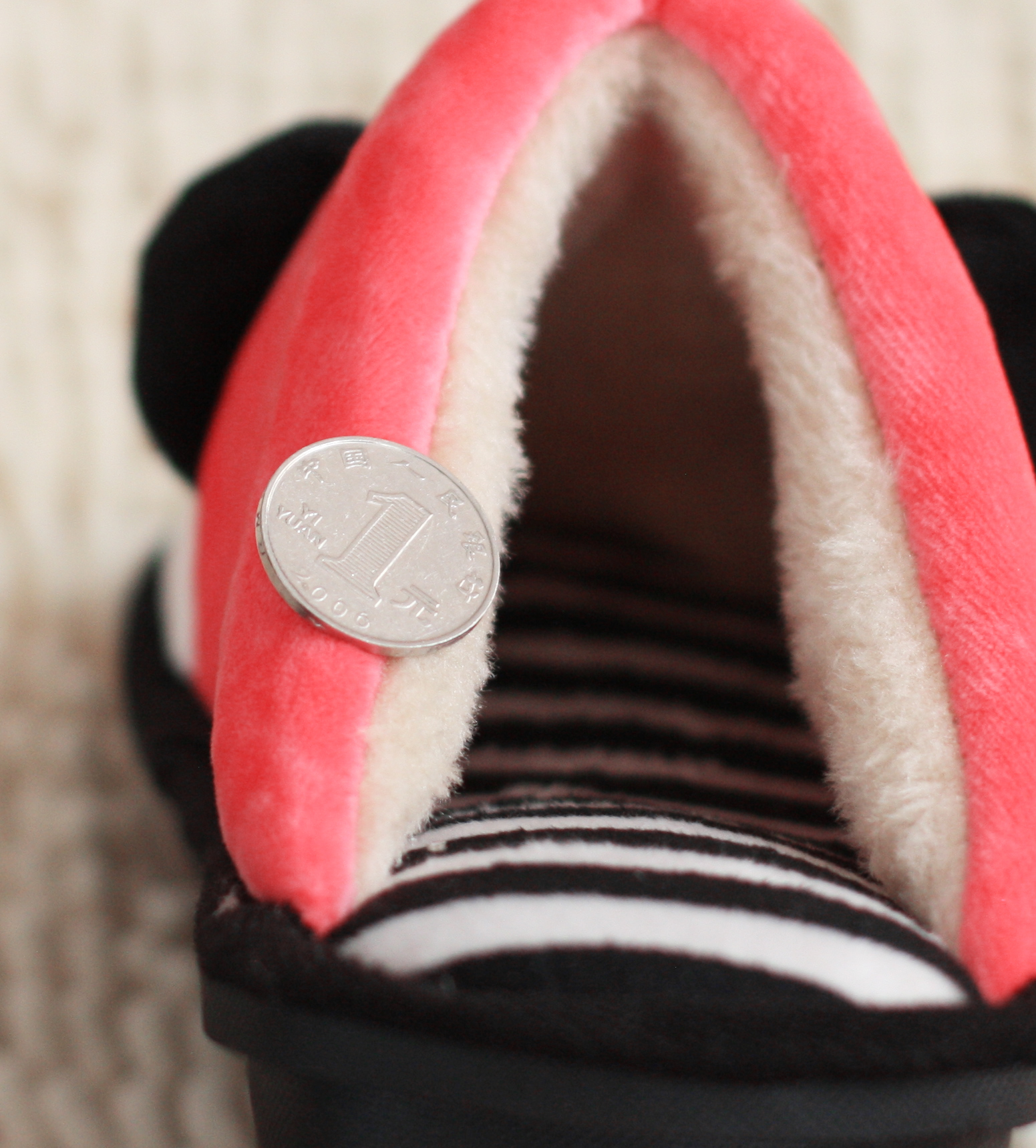 Chaussons enfants en suède pour hiver - semelle caoutchouc - Ref 1008325 Image 3