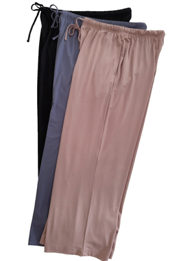 夏季女士莫代尔薄款睡裤凉感宽松舒适家居九分裤可外穿休闲裤