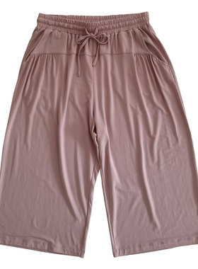 夏季女士莫代尔薄款睡裤凉感宽松舒适家居中裤可外穿休闲裤