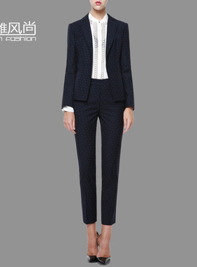 外滩风尚春秋款修身小西装女西服外套气质修身职业装西装女15957