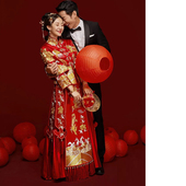 拍摄道具折叠灯笼 古装 婚纱摄影中国风拍照道具红灯笼装 饰摆件中式