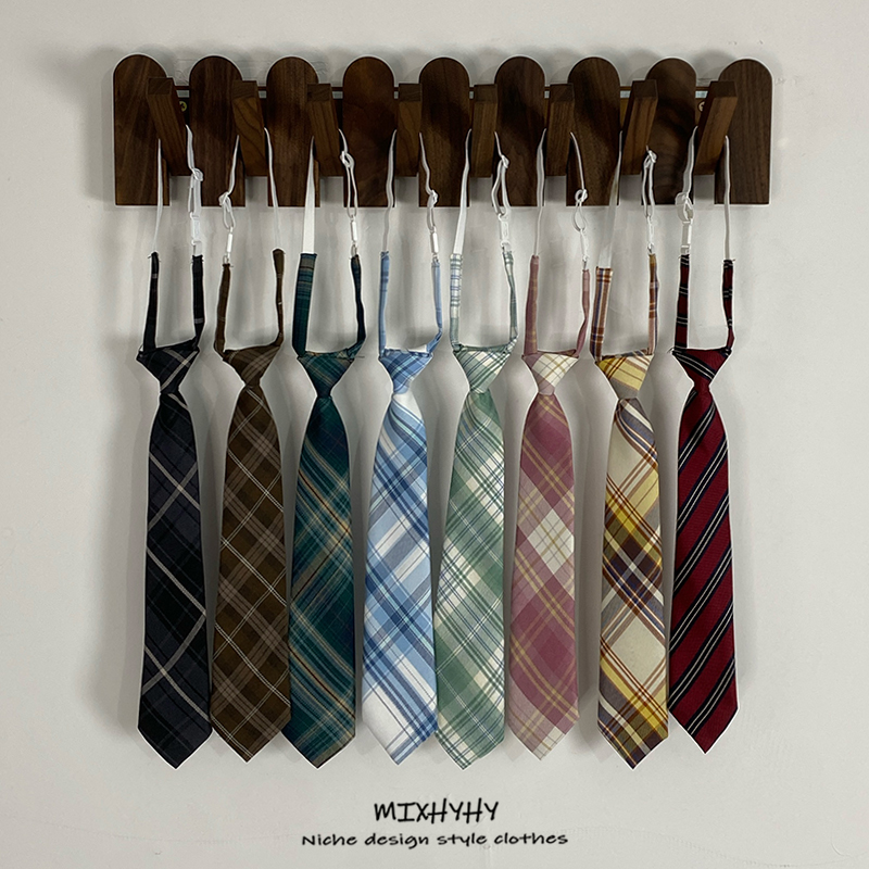 MIXHYHY 日系JK领带制服免打结学院风校服复古学生DK领带衬衫男女