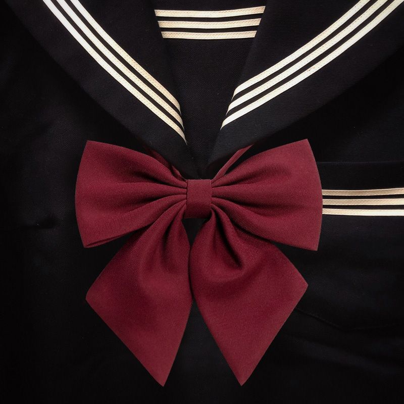 jk羽根领结女学院风日系学生校服衬衫配饰学士服蝴蝶结水手服红色