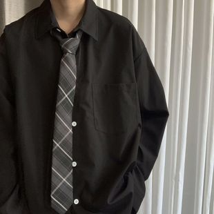 上野  搭配用学院风DK领带格子情侣学生禁欲系领带