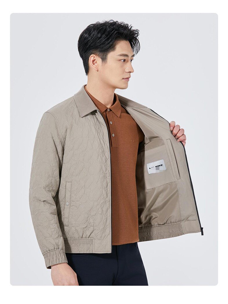 25QJK9051S利家休闲男装秋款夹克外套翻领图片