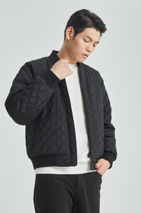 利家羽绒服男士休闲棒球领肌理2025冬季新款保暖外套G4DRF0051Y