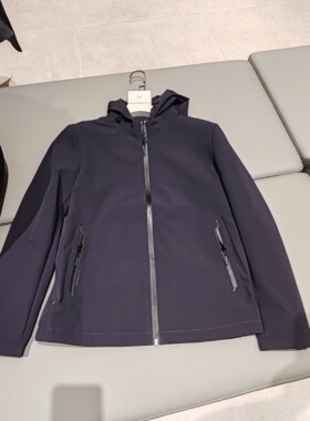 JK1A40527九男装修身免烫商务可拆连帽款男士休闲连帽夹克外套