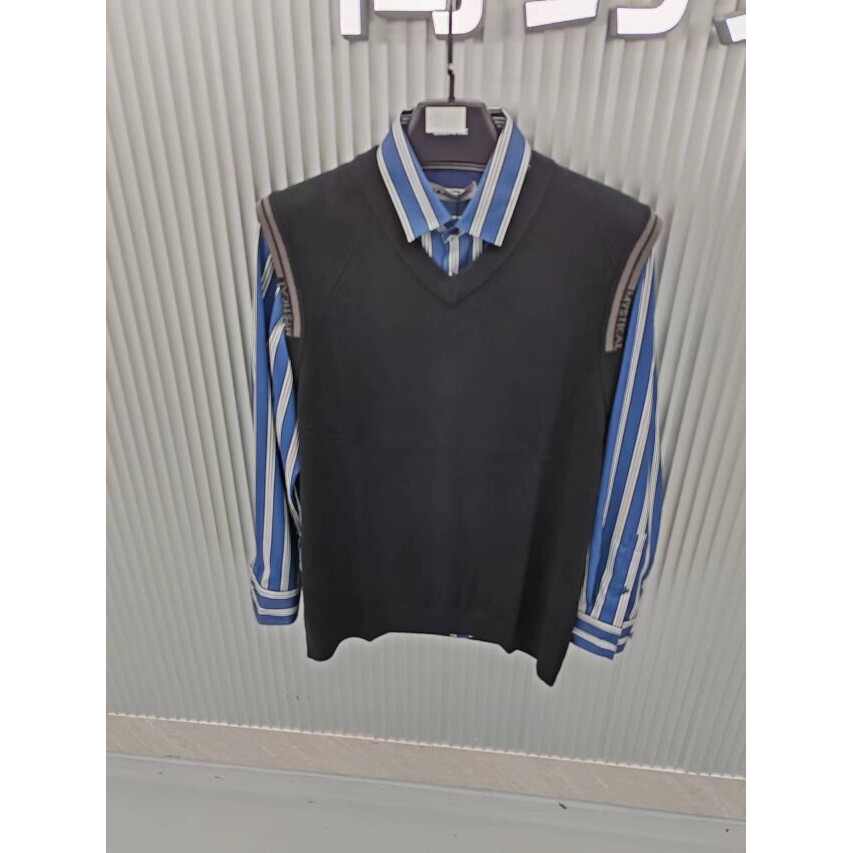 22DMJ3011S利家新款休闲商务男装秋冬款羊毛马甲背心V领百搭