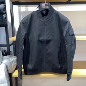 时尚 AK1A4F117九男装 秋冬男修身 棒球领黑色休闲夹克外套