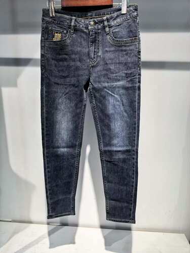 23QNZ10201利家男装新品秋款休闲牛仔裤低腰窄脚弹力九分裤